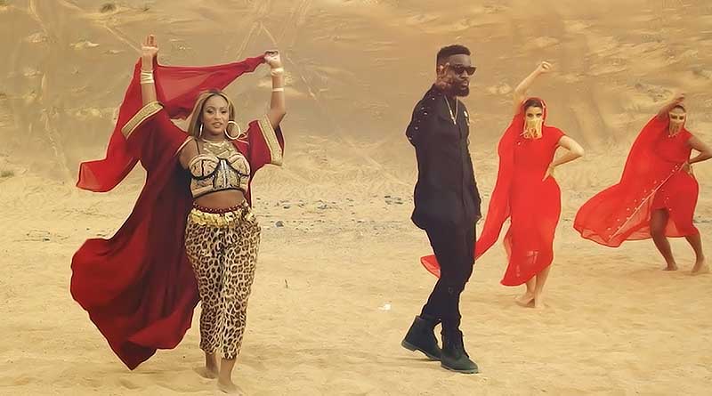 Cuppy ft Sarkodie Vybe Music Video directed by Sesan n produced by GospelOnTheBeatz.